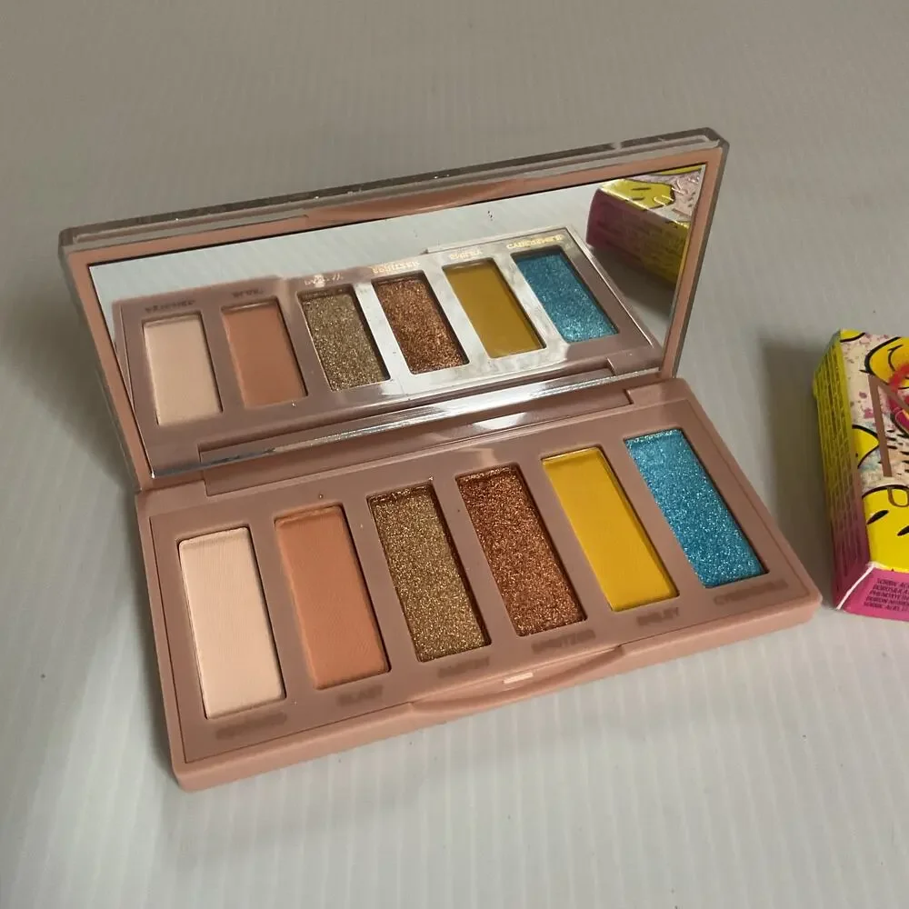 Urban Decay x Smiley Naked Mini Eyeshadow Palette – Bright & Neutral Colors NIB